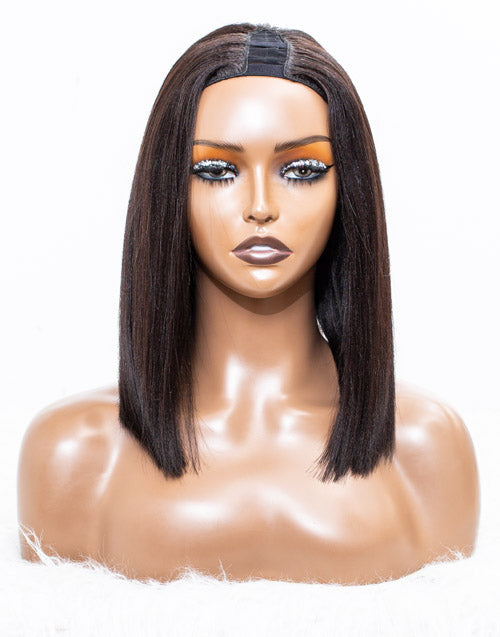 Clearance - U-Part Wig Indian Hair - 12" Yaki Size 1 - MTY-597