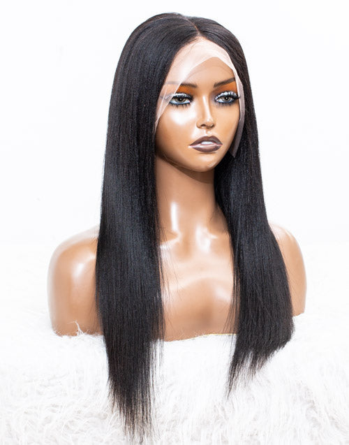 Clearance - 13x6" Lace Front Wig Indian Hair - 16" Yaki Size 2 - MT-2907