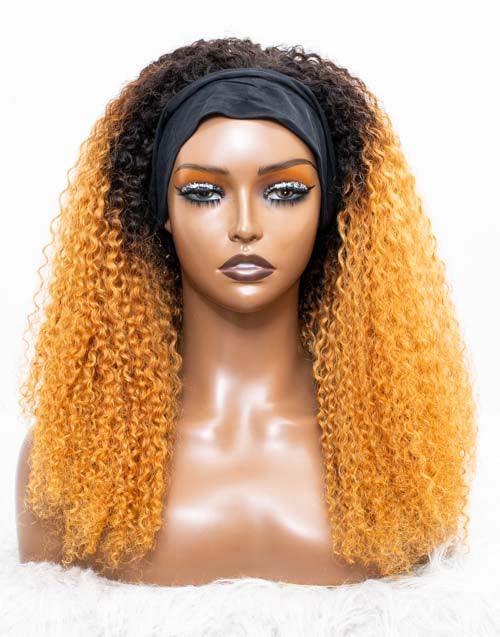 Clearance - Headband Wig Glueless No Lace Malaysian Hair Wig - 20" Silky Size 2 - MHY-217