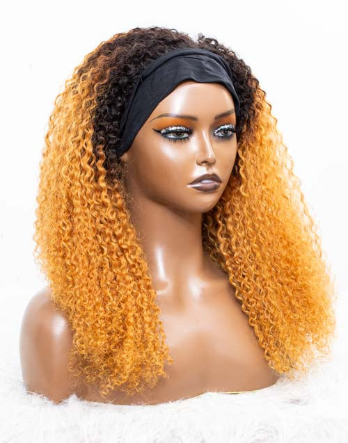 Clearance - Headband Wig Glueless No Lace Malaysian Hair Wig - 20" Silky Size 2 - MHY-217