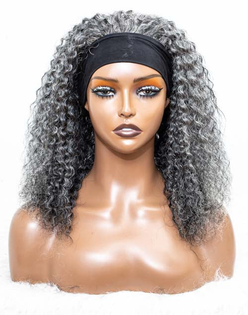 Clearance - Headband Wig Glueless No Lace Indian Hair Wig - 16" Silky Size 2 - MH-611