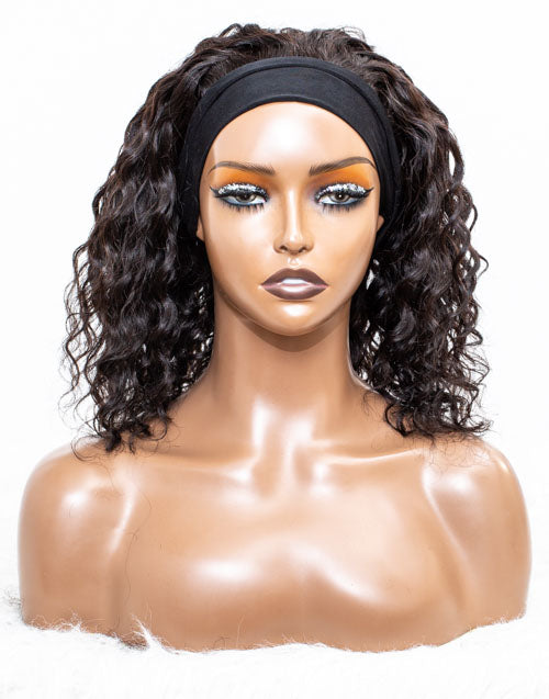 Clearance - Headband Wig Glueless No Lace Indian Hair Wig - 12" Silky Size 1 - MHY-279