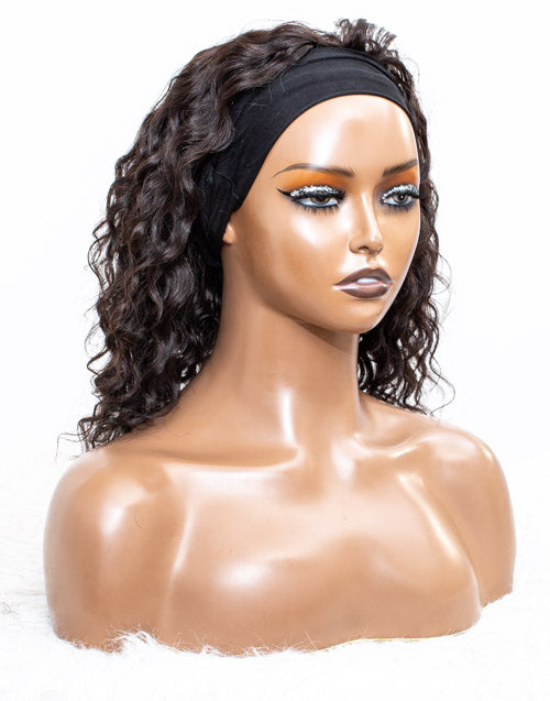 Clearance - Headband Wig Glueless No Lace Indian Hair Wig - 12" Silky Size 1 - MHY-47