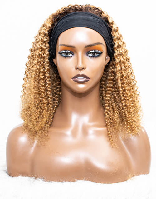 Clearance - Headband Wig Glueless No Lace Indian Hair Wig - 16" Silky Size 1 - MH-619