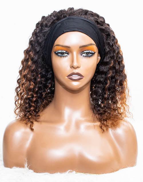 Clearance - Headband Wig Glueless No Lace Indian Hair Wig - 14" Silky Size 2 - MHY-61