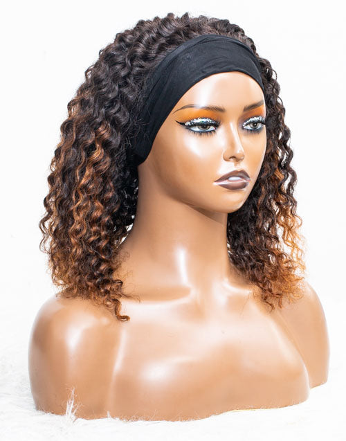 Clearance - Headband Wig Glueless No Lace Indian Hair Wig - 14" Silky Size 2 - MHY-61