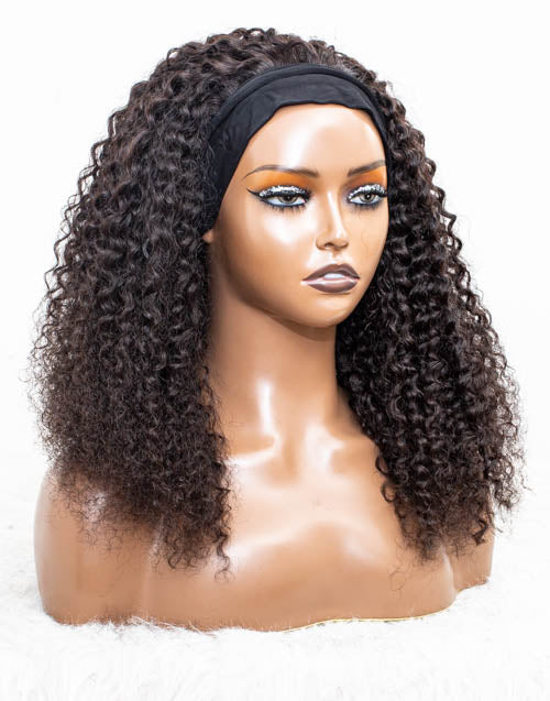 Clearance - Headband Wig Glueless No Lace Indian Hair - 20" Silky Size 1 - MHY-333