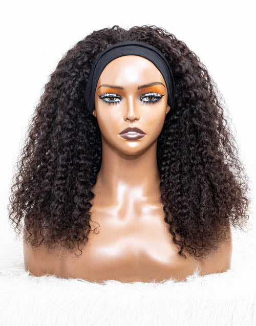 Clearance - Headband Wig Glueless No Lace Malaysian Hair - 18" Silky Size 1 - MHY-08