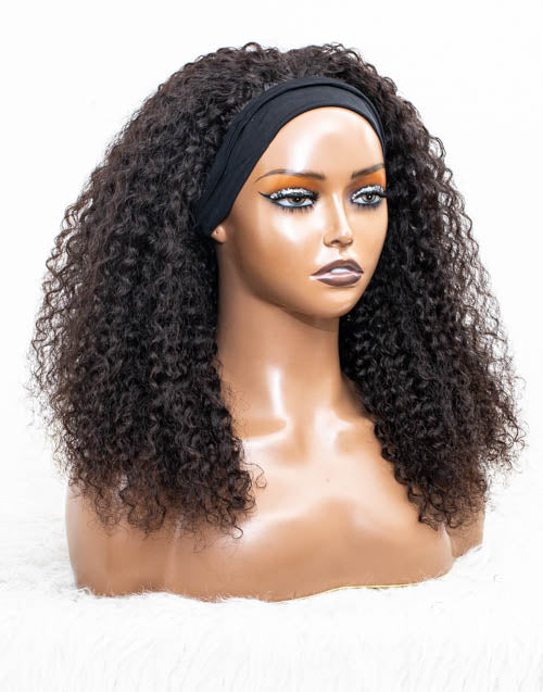 Clearance - Headband Wig Glueless No Lace Malaysian Hair - 18" Silky Size 1 - MHY-08