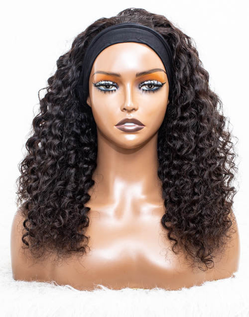 Clearance - Headband Wig Glueless No Lace Malaysian Hair - 12" Silky Size 1 - MHY-86