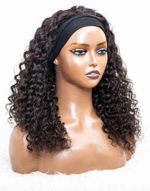 Clearance - Headband Wig Glueless No Lace Malaysian Hair - 12" Silky Size 1 - MHY-86