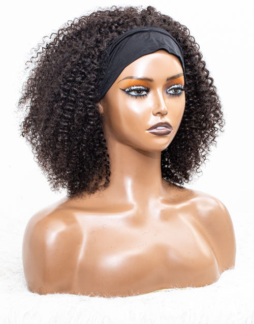 Clearance - Headband Wig Glueless No Lace Malaysian Hair - 14" Silky Size 2 - MHY-179