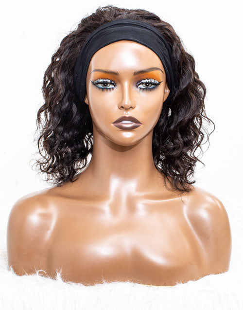 Clearance - Headband Wig Glueless No Lace Indian Hair Wig - 10" Silky Size 1 - MHY-291