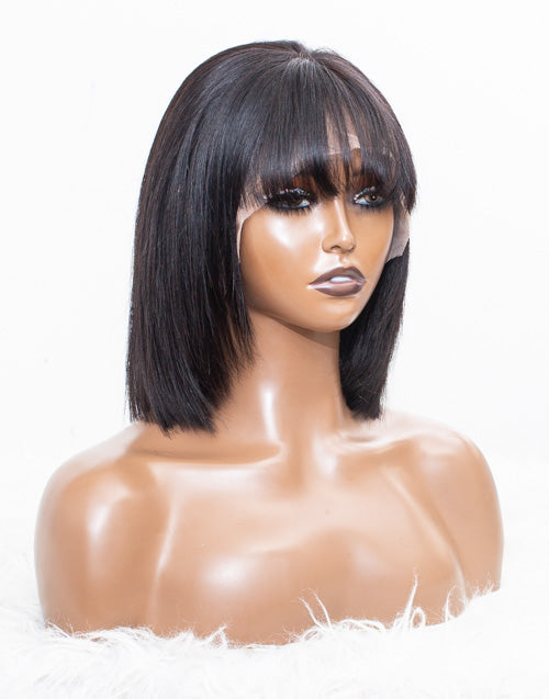 Clearance - Full Lace Wig Indian Hair - 10" Silky Size 1 - MT-2956