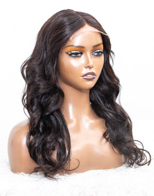 Clearance - 4x4" Closure Wig Indian Hair - 18" Silky Size Average - MT-2972