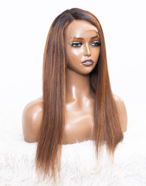 Clearance - 13x4" Lace Front Wig Indian Hair - 20" Silky Size Average - MTY-863