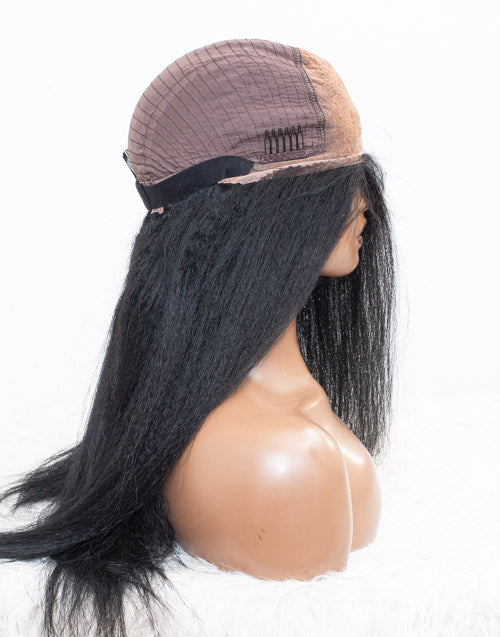 Ausverkauf - 13x6" Lace Front Perücke indisches Haar - 20" Kinky Größe 1 - MTY-867