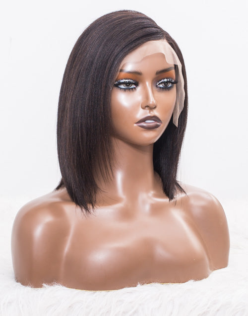 Clearance - 13x4 Lace Wig Indian Hair 160% Density - 10" Yaki - MTY-92