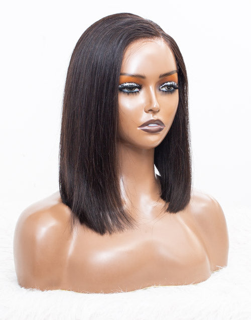 Clearance - 13x6“ Lace Front Wig Malaysian Hair 180% Density - 12" Silky Size 1 - MTY-886