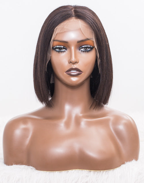 Clearance - 13x4 Lace Wig Indian Hair 160% Density - 10" Yaki - MTY-57