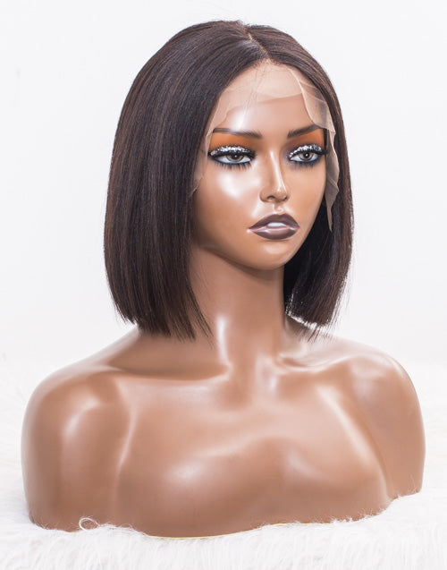 Clearance - 13x4 Lace Wig Indian Hair 160% Density - 10" Yaki - MTY-57