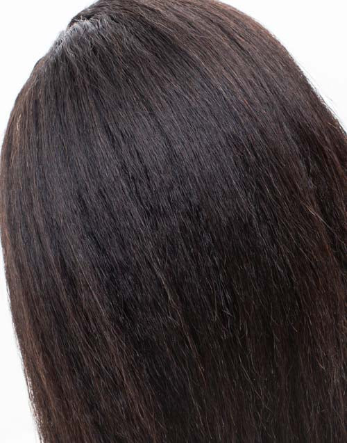 Ausverkauf - 13x6" Lace Front Perücke indisches Haar - 12" Kinky Größe 1 - MTY-908