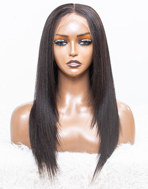 Clearance - 13x6" Lace Front Wig Malaysian Hair - 16" Yaki Size 1 - MTY-844