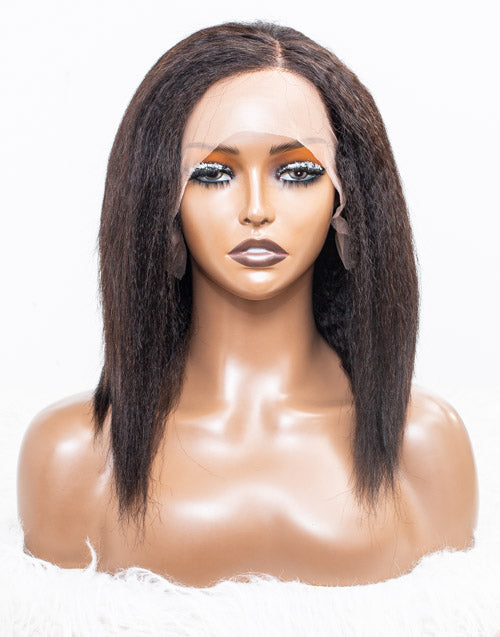 Clearance - 13x6" Lace Front Wig Indian Hair - 10" Kinky Size 1 - MTY-839