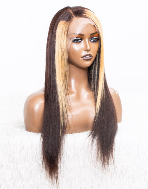 Clearance - 13x6" Lace Front Wig Indian Hair - 18" Yaki Size 1 - MTY-946