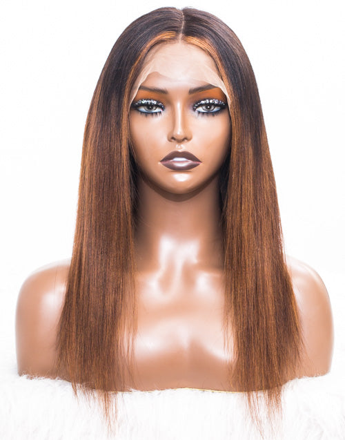 Clearance - 13x4 Lace Wig Indian Hair - 16" Yaki Size 1 - MTY-120