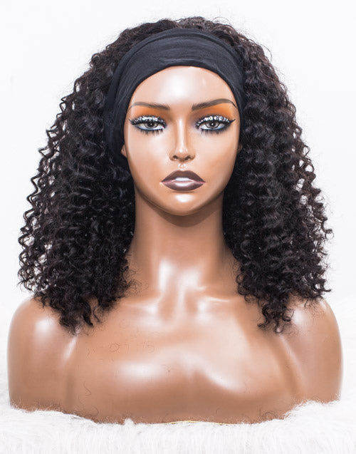 Clearance - Headband Wig Glueless No Lace Indian Hair Wig - 18" Silky Size 1 - MH-684