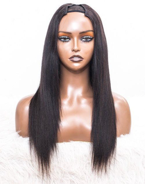 Clearance - V Part Wig Indian Hair - 18" Yaki Size 1 - MTY-186