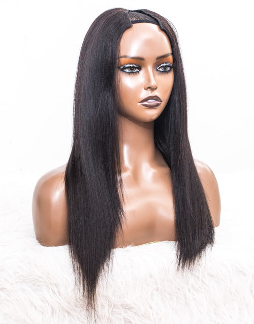 Clearance - V Part Wig Indian Hair - 18" Yaki Size 1 - MTY-186