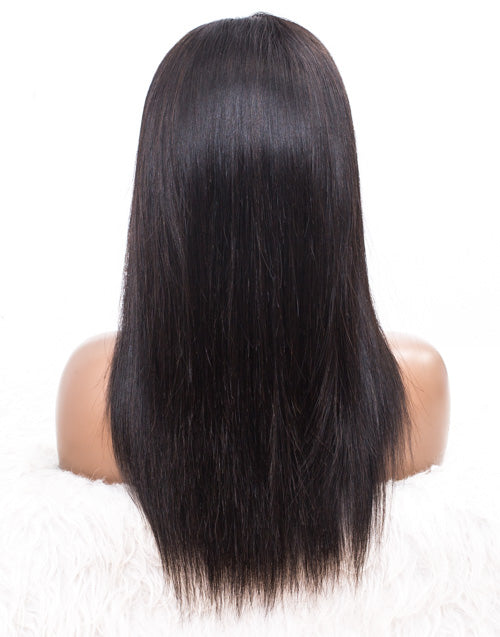 Clearance - 5x5" Closure Wig Malaysian Hair - 16" Silky Size Average - MT-2707