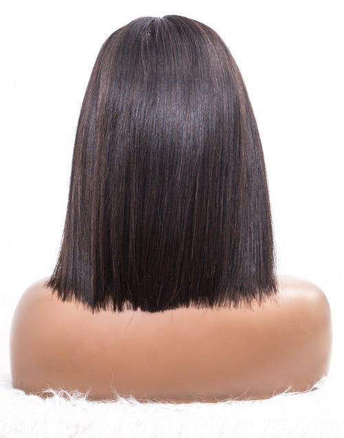 5x5 Closure Wig Malaysian Hair - 12" Silky Size 1 - MTY-444