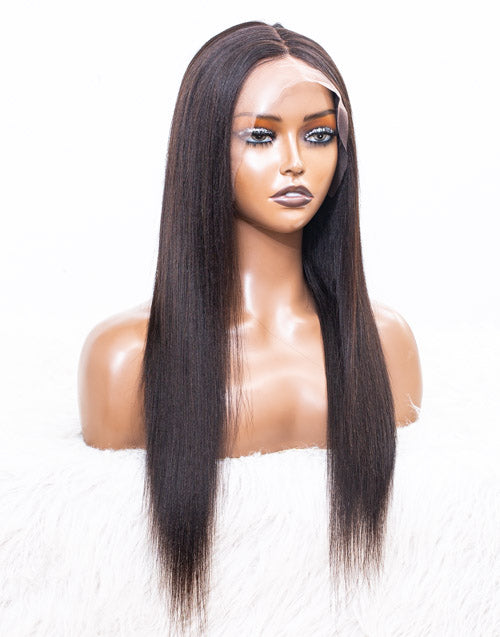 13x1 T Part Lace Wig Indian Hair - 18" Yaki Size 1 - MTY-542