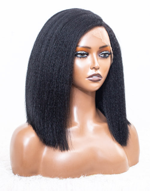 13x4.5 Lace Wig Malaysian Hair -14" Kinky Size 1 - MTY-423
