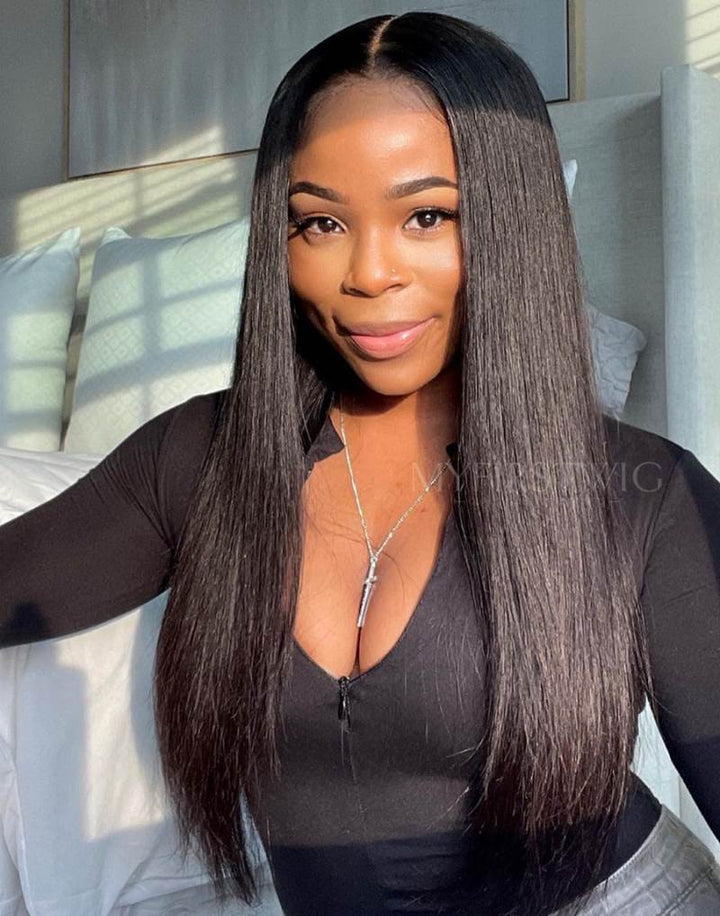 14-24 Inch Malaysian HD Swiss Lace Knotless 5x5 Wear & Go Glueless Wig - HSK001