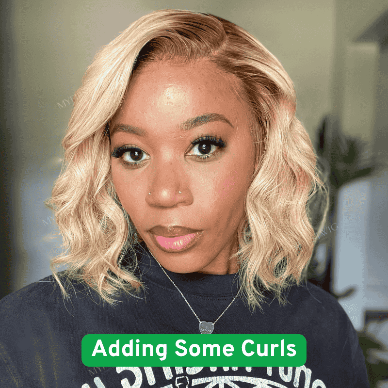 Blonde Blunt Cut Bob Wig HD Lace Wear & Go Glueless Closure Wig - CLB026