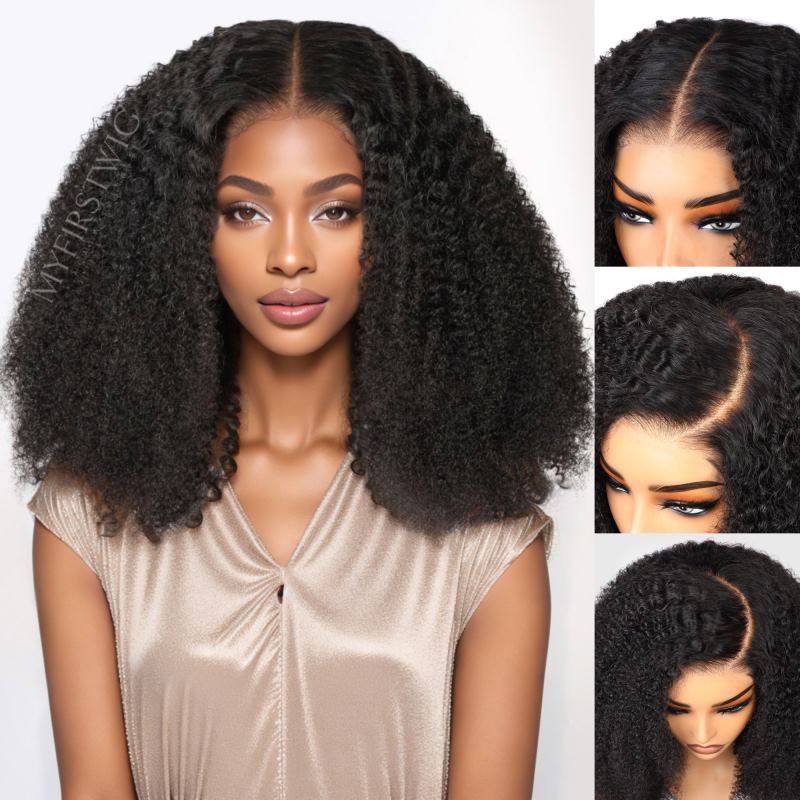 Deep Wave Curly Wig Free Parting Wear & Go Glueless Wig - CPK004