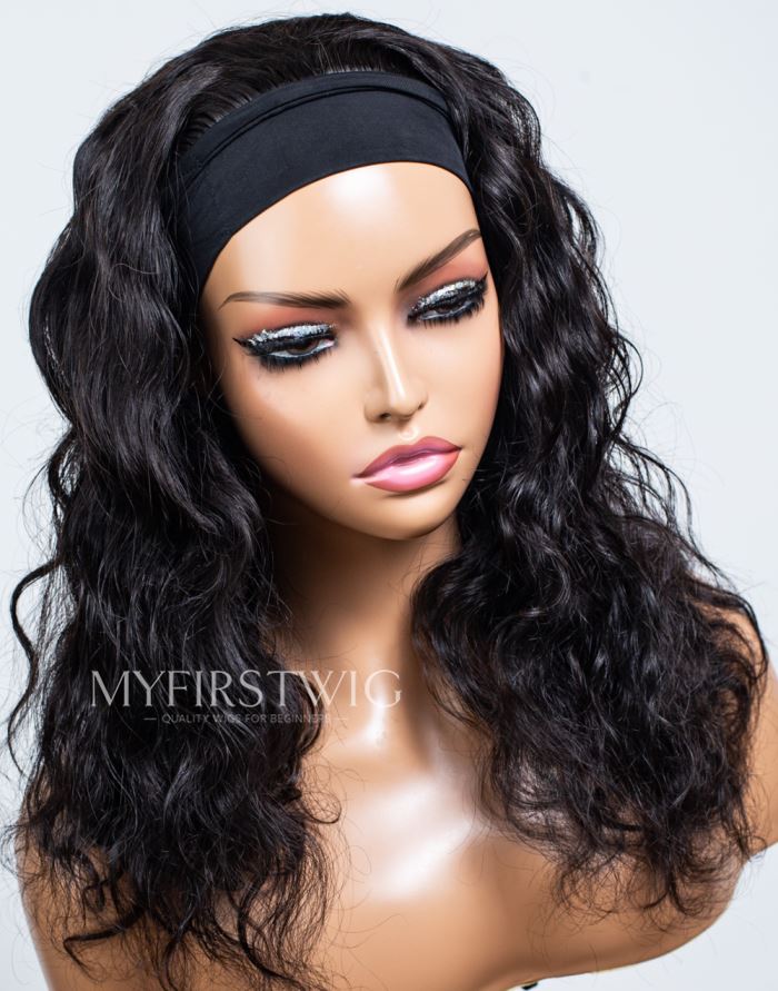 Headband Wig Flash Sale Body Wave Glueless No Lace Human Hair Wig - NGH001