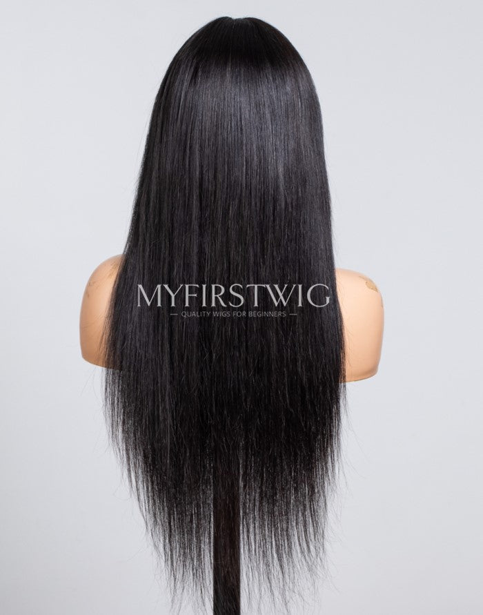 Headband Wig With Parting Flash Sale Long Straight Glueless No Lace Human Hair Wig - NGH004