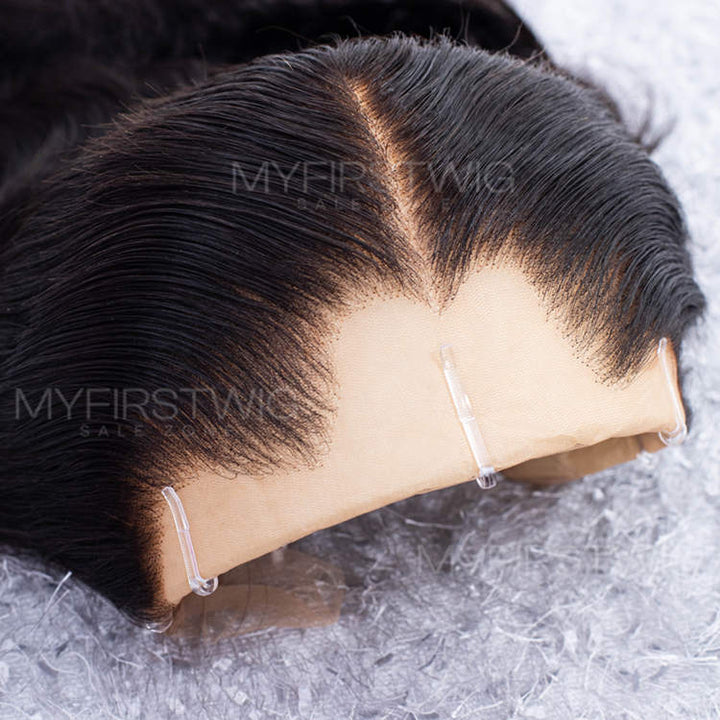 13x6 Curtain Bangs Sofy Wavy Wig Unsichtbare Lace Front Wig - OPH028