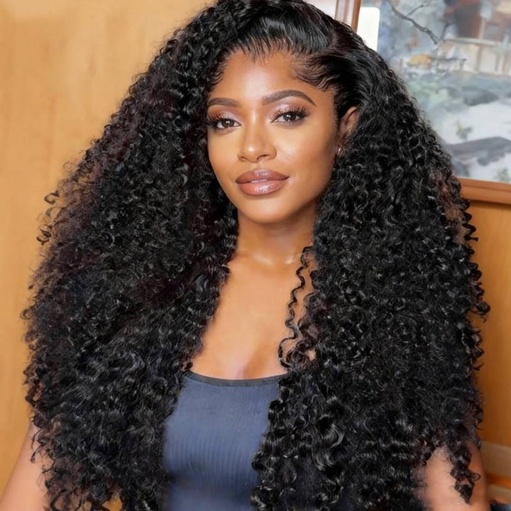 13x6 Curtain Bangs Sofy Wavy Wig Unsichtbare Lace Front Wig - OPH028