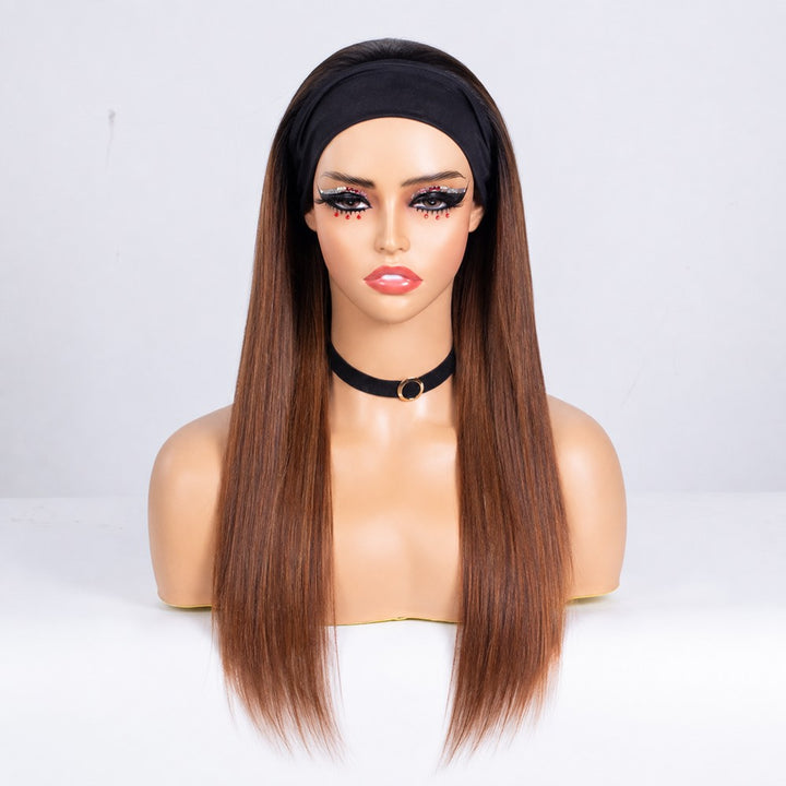 Clearance - Headband Wig  Malaysian Hair - 18" Yaki Size 1 - MHY-515