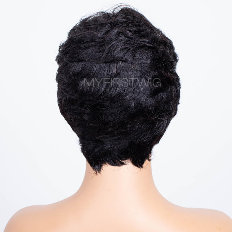 12 Zoll Bob mit Pony Perücke HD Lace Wear &amp; Go kleberlose Perücke - CLB012