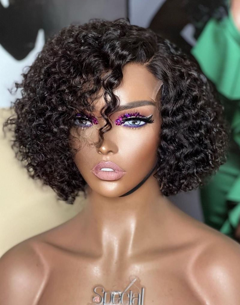 Pixie Short Deep Wave Curly HD Lace Wear & Go Glueless Wig - CLC002