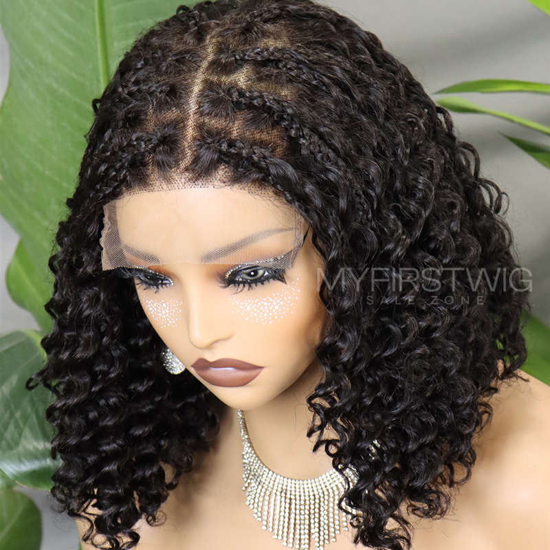 12 Zoll Bob mit Pony Perücke HD Lace Wear &amp; Go kleberlose Perücke - CLB012