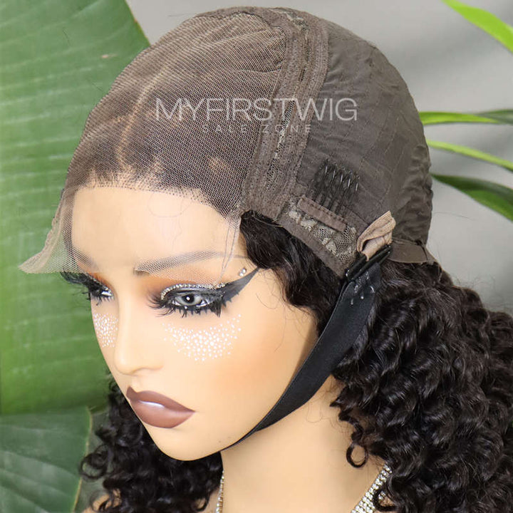 12 Zoll Bob mit Pony Perücke HD Lace Wear &amp; Go kleberlose Perücke - CLB012