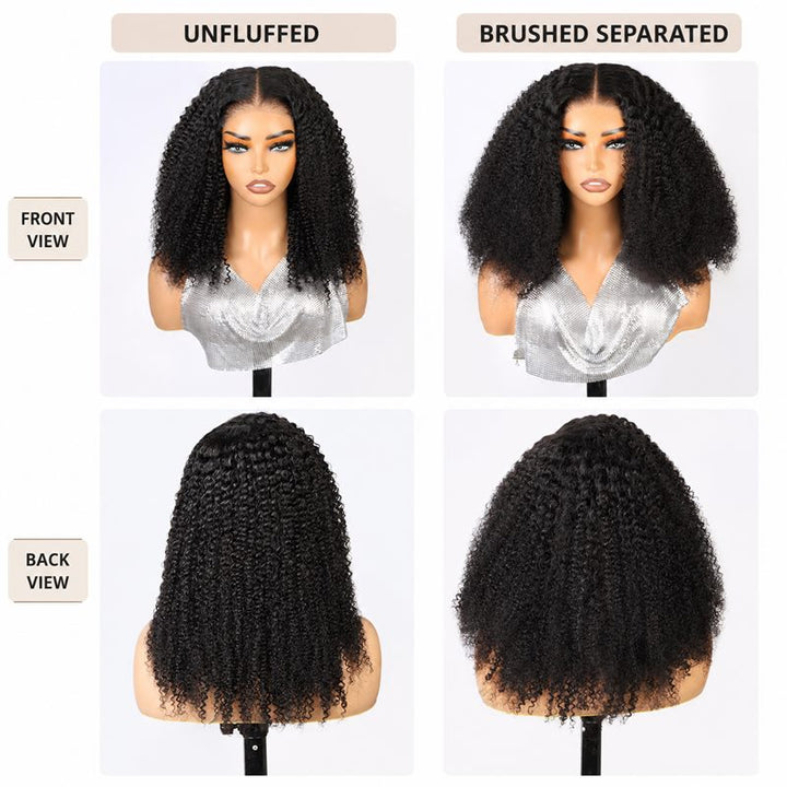 12 Zoll Bob mit Pony Perücke HD Lace Wear &amp; Go kleberlose Perücke - CLB012